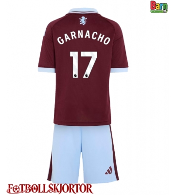 Aston Villa Alejandro Garnacho #17 Hemmakläder Barn 2026-27 Kortärmad (+ Korta byxor)